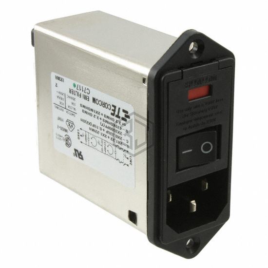 PM0S0DM6E - TE Connectivity Corcom Filters - Power Entry Connectors - Inlets, Outlets, Modules