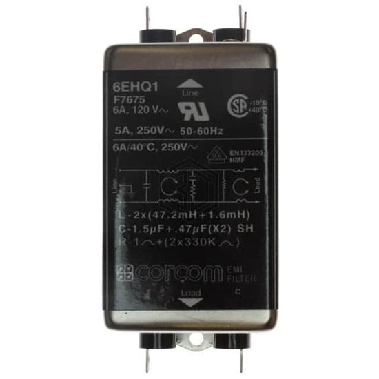 6EHQ1 - TE Connectivity Corcom Filters - Power Entry Connectors - Inlets, Outlets, Modules