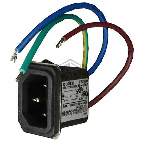 3-6609987-6 - TE Connectivity Corcom Filters - Power Entry Connectors - Inlets, Outlets, Modules