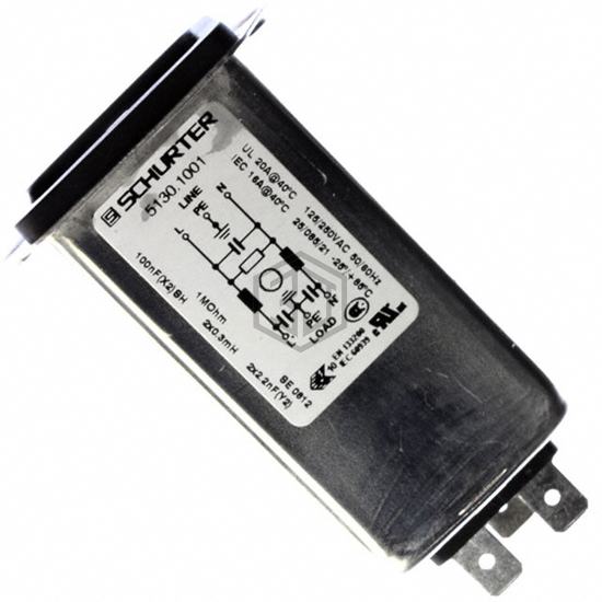5130.1001 - SCHURTER Inc. - Power Entry Connectors - Inlets, Outlets, Modules
