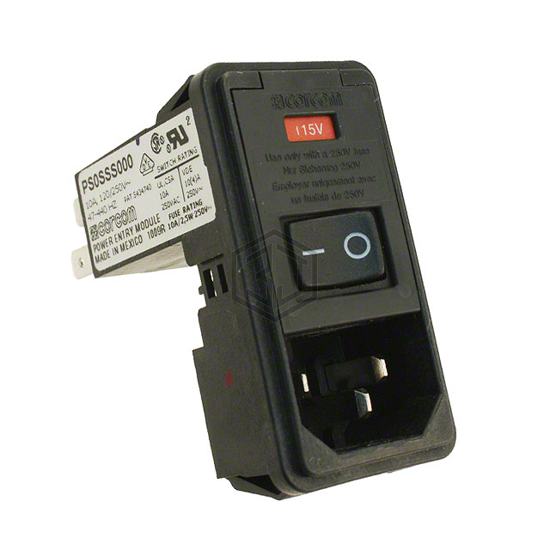 PS0SSS000 - TE Connectivity Corcom Filters - Power Entry Connectors - Inlets, Outlets, Modules