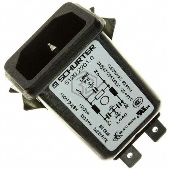 5120.2201.0 - SCHURTER Inc. - Power Entry Connectors - Inlets, Outlets, Modules