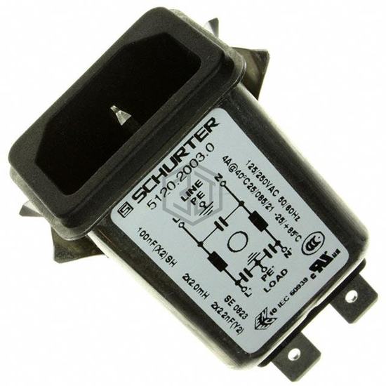 5120.2003.0 - SCHURTER Inc. - Power Entry Connectors - Inlets, Outlets, Modules
