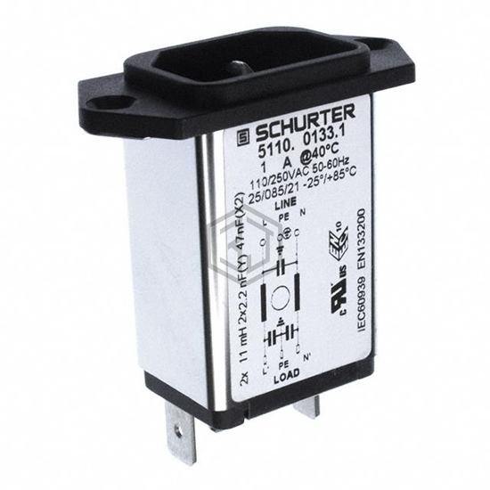 5110.0133.1 - SCHURTER Inc. - Power Entry Connectors - Inlets, Outlets, Modules