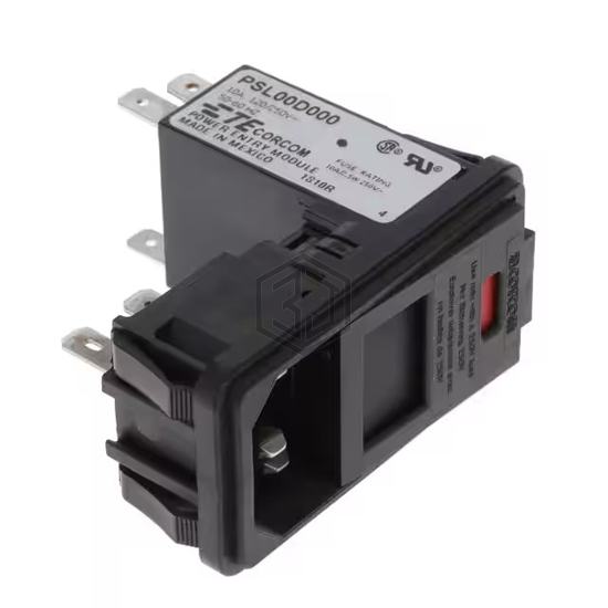 9-6609962-3 - TE Connectivity Corcom Filters - Power Entry Connectors - Inlets, Outlets, Modules