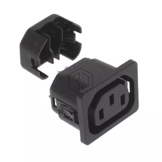 6610.1017 - SCHURTER Inc. - Power Entry Connectors - Inlets, Outlets, Modules