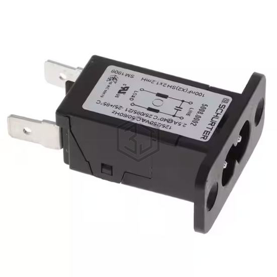 5008.0002 - SCHURTER Inc. - Power Entry Connectors - Inlets, Outlets, Modules