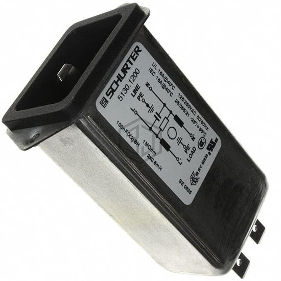 5130.1200 - SCHURTER Inc. - Power Entry Connectors - Inlets, Outlets, Modules