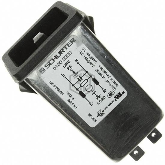 5130.2200 - SCHURTER Inc. - Power Entry Connectors - Inlets, Outlets, Modules