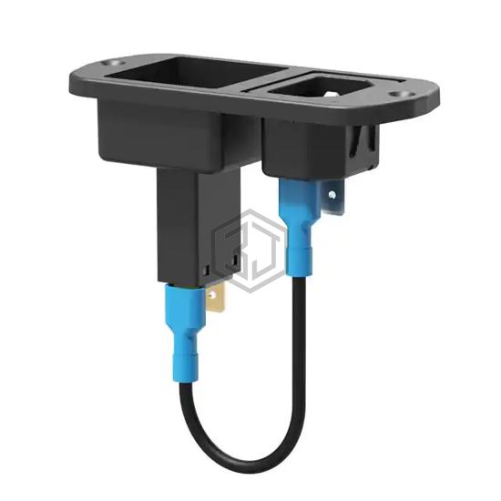 106-P10-XR38-D040011M-8A - E-T-A - Power Entry Connectors - Inlets, Outlets, Modules