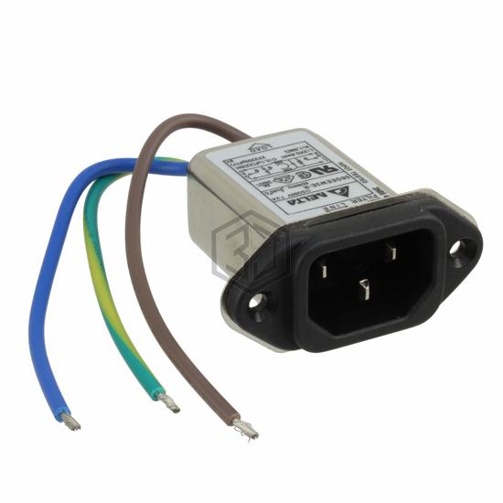 06GEEW3E-R - Delta Electronics - Power Entry Connectors - Inlets, Outlets, Modules