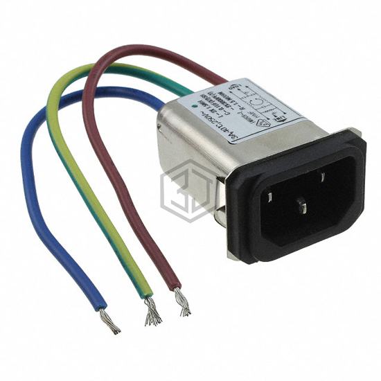 3-6609006-8 - TE Connectivity Corcom Filters - Power Entry Connectors - Inlets, Outlets, Modules