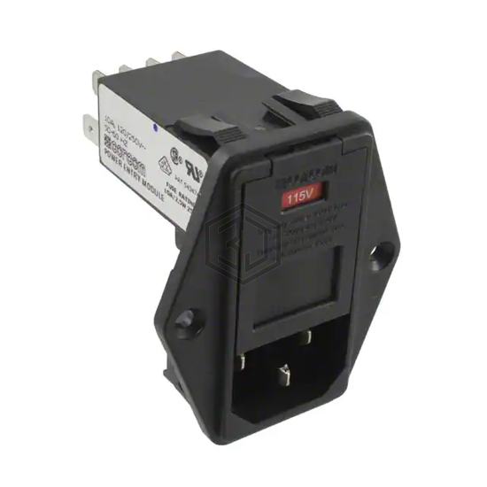 6609100-3 - TE Connectivity Corcom Filters - Power Entry Connectors - Inlets, Outlets, Modules