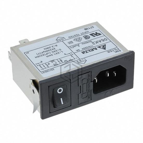 06AK2 - Delta Electronics - Power Entry Connectors - Inlets, Outlets, Modules
