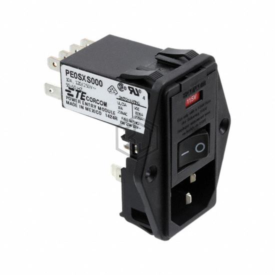 8-6609955-4 - TE Connectivity Corcom Filters - Power Entry Connectors - Inlets, Outlets, Modules