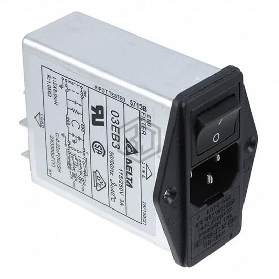 03EB3 - Delta Electronics - Power Entry Connectors - Inlets, Outlets, Modules