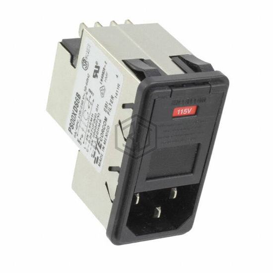 1-6609952-9 - TE Connectivity Corcom Filters - Power Entry Connectors - Inlets, Outlets, Modules