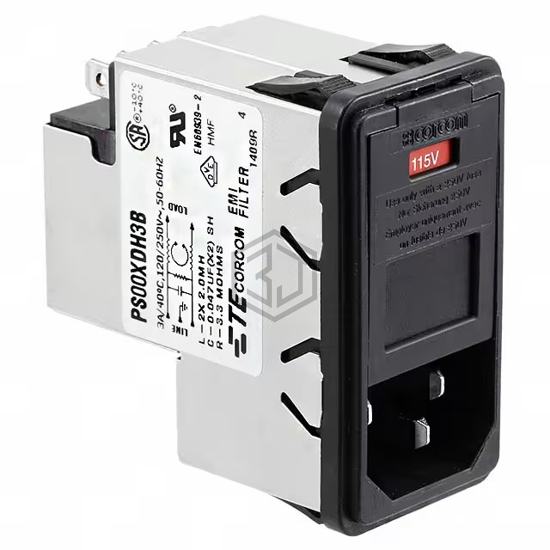 6609952-8 - TE Connectivity Corcom Filters - Power Entry Connectors - Inlets, Outlets, Modules