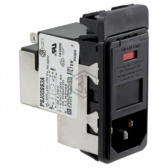 1-6609948-6 - TE Connectivity Corcom Filters - Power Entry Connectors - Inlets, Outlets, Modules