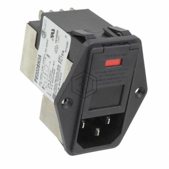 9-6609930-1 - TE Connectivity Corcom Filters - Power Entry Connectors - Inlets, Outlets, Modules