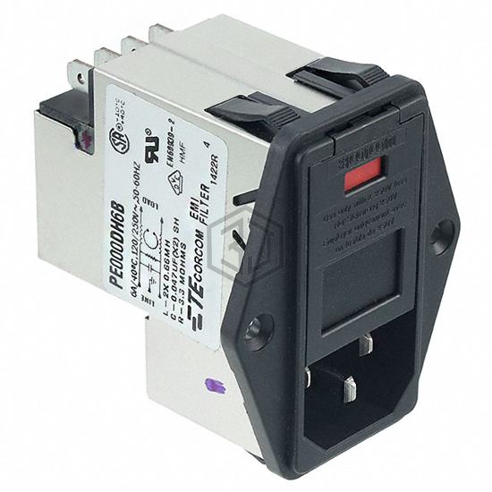 6609103-7 - TE Connectivity Corcom Filters - Power Entry Connectors - Inlets, Outlets, Modules