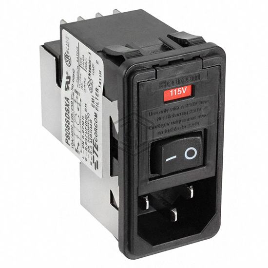 1-6609951-6 - TE Connectivity Corcom Filters - Power Entry Connectors - Inlets, Outlets, Modules