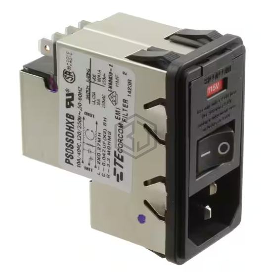 6609951-5 - TE Connectivity Corcom Filters - Power Entry Connectors - Inlets, Outlets, Modules