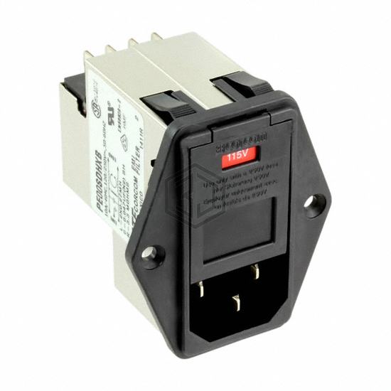 7-6609929-6 - TE Connectivity Corcom Filters - Power Entry Connectors - Inlets, Outlets, Modules
