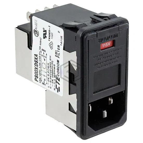 1-6609952-2 - TE Connectivity Corcom Filters - Power Entry Connectors - Inlets, Outlets, Modules