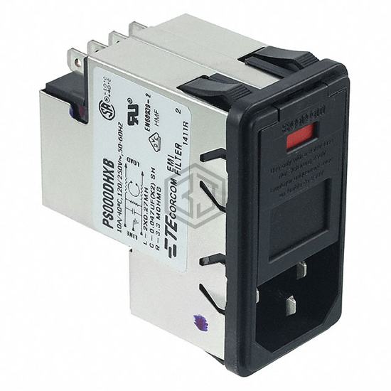3-6609952-7 - TE Connectivity Corcom Filters - Power Entry Connectors - Inlets, Outlets, Modules