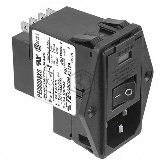 5-6609929-2 - TE Connectivity Corcom Filters - Power Entry Connectors - Inlets, Outlets, Modules