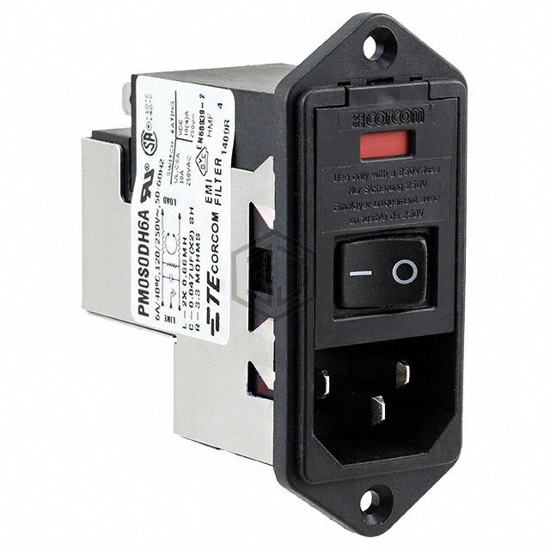 7-6609940-5 - TE Connectivity Corcom Filters - Power Entry Connectors - Inlets, Outlets, Modules
