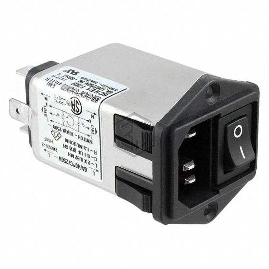 6609114-9 - TE Connectivity Corcom Filters - Power Entry Connectors - Inlets, Outlets, Modules