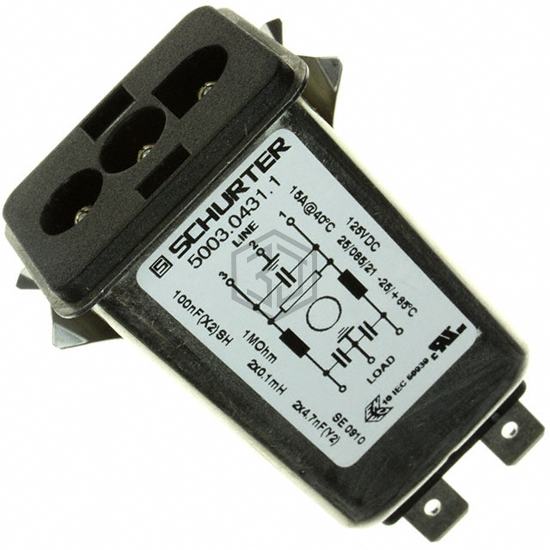 5003.0431.1 - SCHURTER Inc. - Power Entry Connectors - Inlets, Outlets, Modules