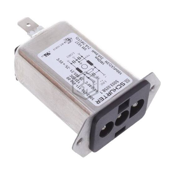 5003.025B.1 - SCHURTER Inc. - Power Entry Connectors - Inlets, Outlets, Modules