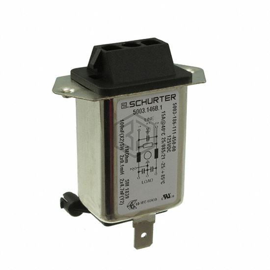 5003.146B.1 - SCHURTER Inc. - Power Entry Connectors - Inlets, Outlets, Modules