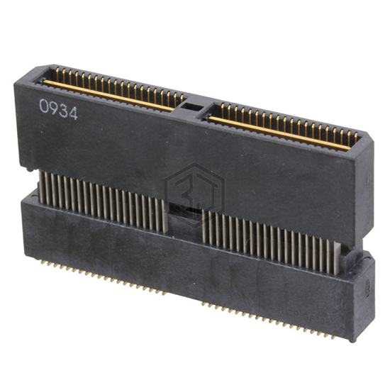 1658018-2 - TE Connectivity AMP Connectors - Rectangular Connectors - Arrays, Edge Type, Mezzanine (Board to Board)