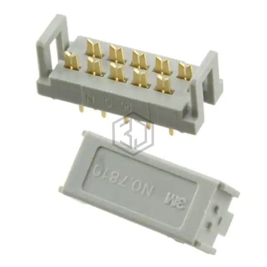 7810-0000PR - 3M - Rectangular Connectors - Board In, Direct Wire to Board