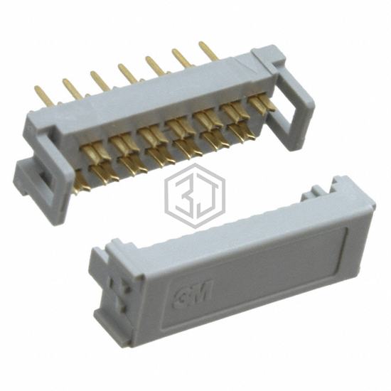 7814-0006PR - 3M - Rectangular Connectors - Board In, Direct Wire to Board