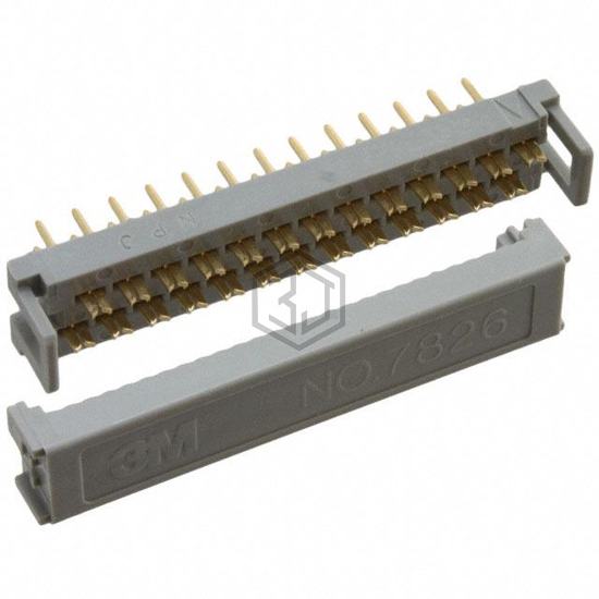 7826-0006PR - 3M - Rectangular Connectors - Board In, Direct Wire to Board