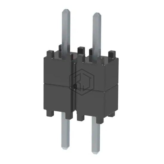 DW-02-07-T-S-200 - Samtec Inc. - Rectangular Connectors - Board Spacers, Stackers (Board to Board)
