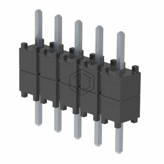 DW-05-07-T-S-200 - Samtec Inc. - Rectangular Connectors - Board Spacers, Stackers (Board to Board)