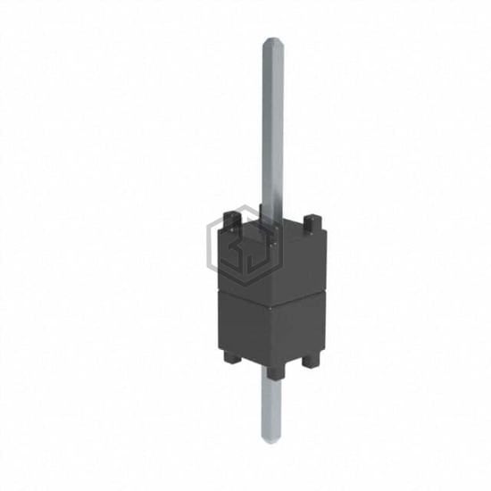 DW-01-08-T-S-200 - Samtec Inc. - Rectangular Connectors - Board Spacers, Stackers (Board to Board)