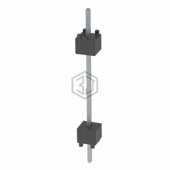 DW-01-10-T-S-600 - Samtec Inc. - Rectangular Connectors - Board Spacers, Stackers (Board to Board)