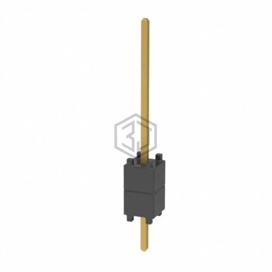 DW-01-09-G-S-200 - Samtec Inc. - Rectangular Connectors - Board Spacers, Stackers (Board to Board)