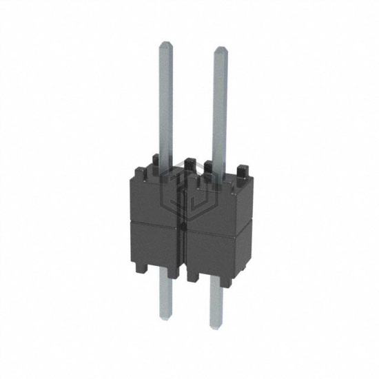 DW-02-08-T-S-200 - Samtec Inc. - Rectangular Connectors - Board Spacers, Stackers (Board to Board)