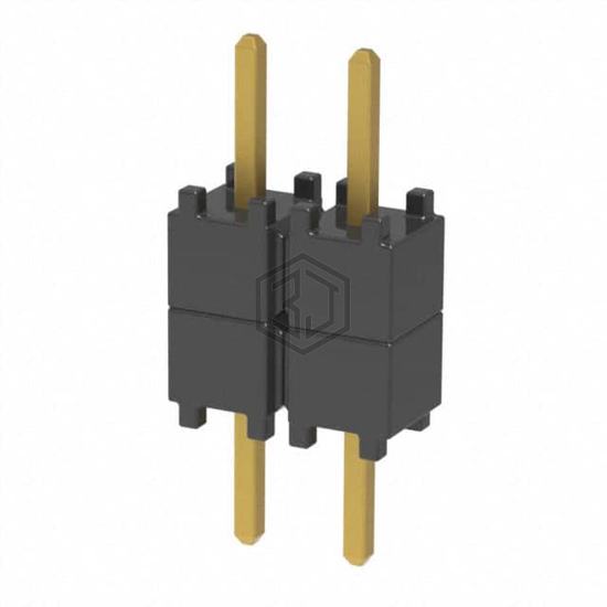DW-02-07-G-S-200 - Samtec Inc. - Rectangular Connectors - Board Spacers, Stackers (Board to Board)