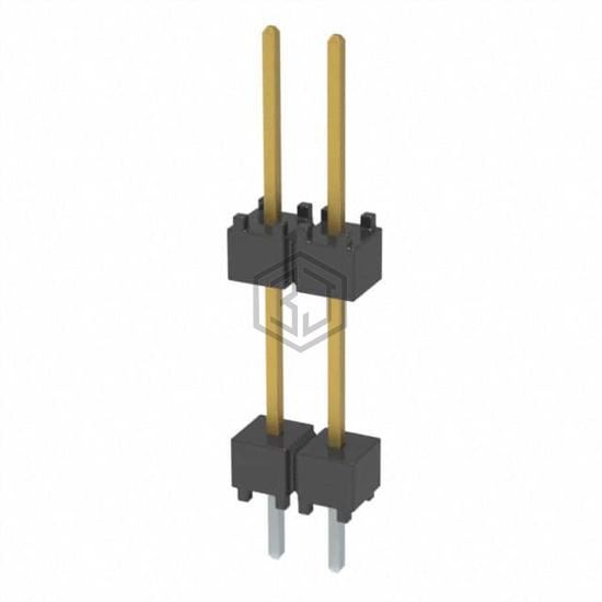 DW-02-10-S-S-450 - Samtec Inc. - Rectangular Connectors - Board Spacers, Stackers (Board to Board)
