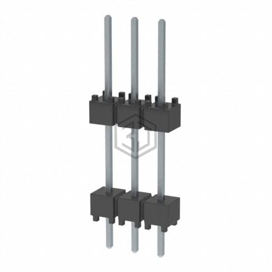 DW-03-10-T-S-450 - Samtec Inc. - Rectangular Connectors - Board Spacers, Stackers (Board to Board)