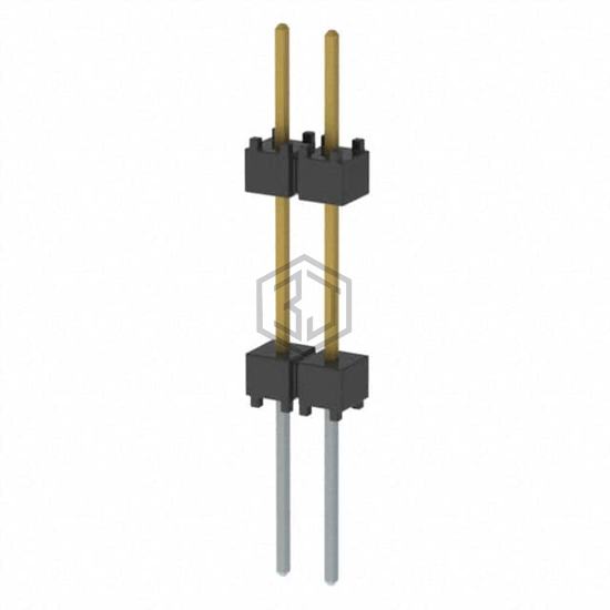 EW-02-12-L-S-500 - Samtec Inc. - Rectangular Connectors - Board Spacers, Stackers (Board to Board)